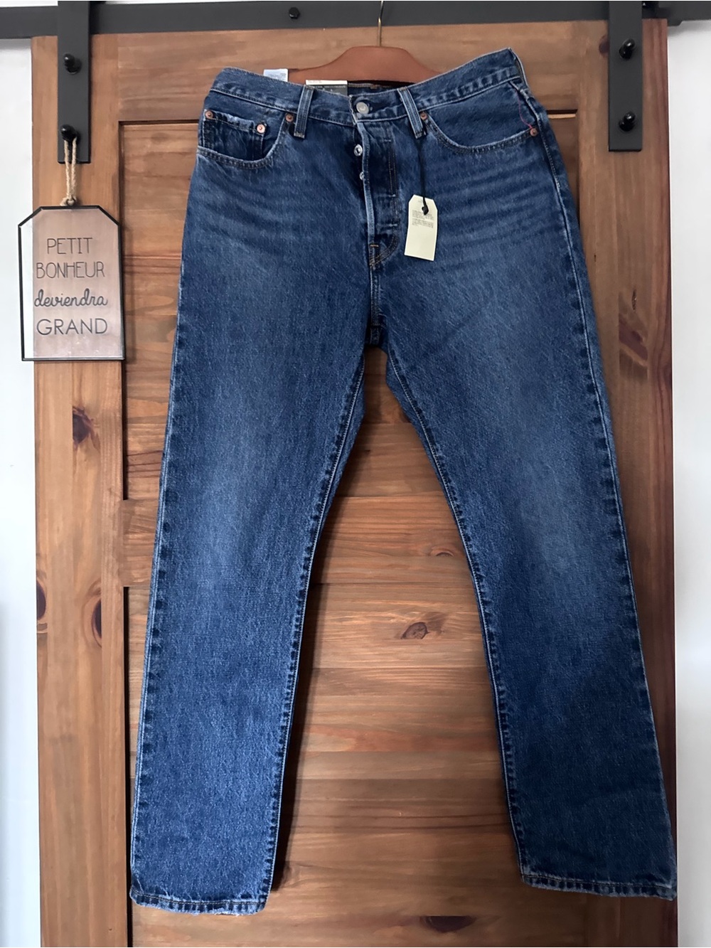 New Diesel Mid-Dark Blue Straight Jeans